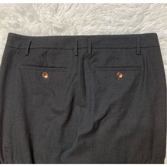 Kit and Ace Womens Crop Dress Pants Black Size 35x24 Trousers Gold Zipper Detail - Picture 7 of 12